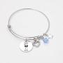 De&ai Mama Llama Charm Bracelet, Animal Mama Llama Jewelry for Moms Grands Women Christmas Birthday Gift