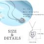 CHENGHONG Lucky Horseshoe Necklace 925 Sterling Silver Cute Animal Horse Pendant Necklace Jewelry Gift for Women Girls