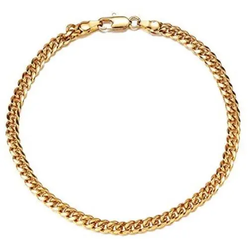 kelistom Gold Cuban Link Anklet Bracelet for Women Men, Flat Diamond Cut Curb Chain 14K Gold / 18K Gold/White Gold Plated Ankle Bracelets for Women Men 9 10 11 inches kelistom Gold Cuban Link Anklet Bracelet for Women Men, Flat Diamond Cut Curb Chain 14K Gold / 18K Gold/White Gold Plated Ankle Bracelets for Women Men 9 10 11 inches
