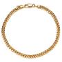 kelistom Gold Cuban Link Anklet Bracelet for Women Men, Flat Diamond Cut Curb Chain 14K Gold / 18K Gold/White Gold Plated Ankle Bracelets for Women Men 9 10 11 inches