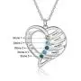 Personalized Mothers Name Heart Necklace with 1-5 Simulated Birthstones Jewelry for Women Mother’s Necklace with 1-5 Children Names Personalized Mothers Name Heart Necklace with 1-5 Simulated Birthstones Jewelry for Women Mother’s Necklace with 1-5 Children Names