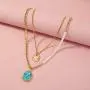 Eseres Gold Layered Necklace for Women Girls Birthday Gift
