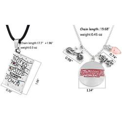 KESOCORAY Stranger Things Charm Necklace Eleven Alphabet Light Demogorgon Halloween Cosplay Movie Jewelry Stylish Silver Collection for Fans