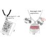 KESOCORAY Stranger Things Charm Necklace Eleven Alphabet Light Demogorgon Halloween Cosplay Movie Jewelry Stylish Silver Collection for Fans