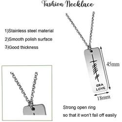Irish Ogham Love Happiness Necklace Keychain Grelic Irish Jewelry Gift