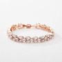 SWEETV Cubic Zirconia Wedding Bridal Bracelets Jewelry for Brides,Bridesmaid,Women