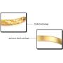 COCO Park New Children Jewelry 18k Gold Plated Cuff Bracelet Heart Bell Charm Pendant Bangle 5 3/8 Inch