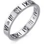 Jaline Fashion Stainless Steel IP Rose gold plating Roman Numeral Ring for Women and Teen Girls,Rose Gold,Size 6-8