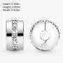 Pandora Jewelry Shining Path Clip Cubic Zirconia Charm in Sterling Silver Pandora Jewelry Shining Path Clip Cubic Zirconia Charm in Sterling Silver