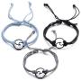 3Pcs/Set Boho Beach Wave Bracelets for Women Adjustable Friendship Bangle Surfer Jewelry