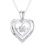 14k Gold Created Moissanite Heart Pendant Necklace for Women, Real Gold Anniversary Jewelry for Wife, Gifts for Her, 16-18 Inch 14k Gold Created Moissanite Heart Pendant Necklace for Women, Real Gold Anniversary Jewelry for Wife, Gifts for Her, 16-18 Inch