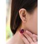 KaFu 3D Red Cherry Dangle Earrings Cherry Earring Fruit Drop Dangle Earrings Charm Sweet Cute Jewelry Gift Earrings for Women Girls