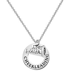 Cheerleading Necklace Cheerleader Gifts Cheer Megaphone Charm Necklace Gifts Cheerleading Jewelry Cheer Team Coach Gifts