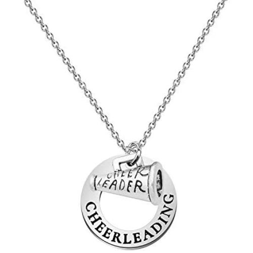 Cheerleading Necklace Cheerleader Gifts Cheer Megaphone Charm Necklace Gifts Cheerleading Jewelry Cheer Team Coach Gifts