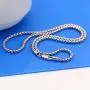 Dankadi Charm Jewelry Womens Original 925 Silver Necklace Minimalist 3MM Box Chain Unisex Chokers Necklaces Accessories Lobster Claw Clasp Dankadi Charm Jewelry Womens Original 925 Silver Necklace Minimalist 3MM Box Chain Unisex Chokers Necklaces Accessories Lobster Claw Clasp