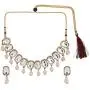 Efulgenz Fashion Chunky Crystal Oxidized Gold Statement Choker Necklace Earrings Bracelet Maangtikka Ring Set Costume Jewelry Efulgenz Fashion Chunky Crystal Oxidized Gold Statement Choker Necklace Earrings Bracelet Maangtikka Ring Set Costume Jewelry