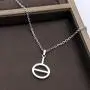 CENWA Agender Symbol Necklace Non-Binary Gender Androgyne Androgyny Sign Genderqueer Genderfluid Bigender Trigender