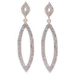 Cruinne Dangly Earrings, Hypoallergenic Long Hanging, Silver Rhinestone for Women Fashion Crystal Drop Prom Jewelry