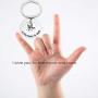 AKTAP Sign Language Jewelry I Love You to The and Back Keychain ASL Sign Language Gift Interpreter Gift ASL Jewelry
