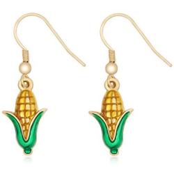 Fashion Women Jewelry Corn Dangle Earrings Plants Nature Charm Earrings for Girls