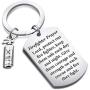 Fireman Prayer Keychain Fireman Graduation Gift Firemen Jewelry(Firefighter prayer KR)