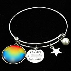 Kivosliviz Woman Gifts for Women Her Gift Ornament You are a Woman Jewelry