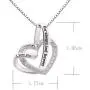 ALOV Jewelry Sterling Silver I Love You for Always and Forever Love Heart Cubic Zirconia Necklace ALOV Jewelry Sterling Silver I Love You for Always and Forever Love Heart Cubic Zirconia Necklace