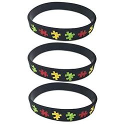 JOYID Autism Awareness Bracelet Silicone Rubber Band Elastic Wristbands Jewelry