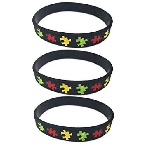 JOYID Autism Awareness Bracelet Silicone Rubber Band Elastic Wristbands Jewelry