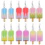 Women Earrings Rainbow Ice cream Drop Earrings Flatback Resin Birthday Gift Girls Teens Jewelry
