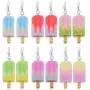 6 pairs Resin Ice Cream Hanging Earrings Women Imitation Food Geometric Earring Girls Funny Cute Aesthetic Kawaii Jewelry Earrings