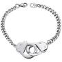 PROSTEEL Stainless Steel Bracelet/Anklet for Men Women Teens, Handcuffs Design Best Friend Bracelet, Silver/Gold/Black Tone, Hypoallergenic, Come Gift Box