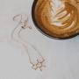 Silver Phantom Jewelry Caffeine Molecule Necklace in 925 Sterling Silver