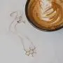 Silver Phantom Jewelry Caffeine Molecule Necklace in 925 Sterling Silver