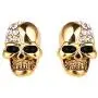 QNNY Skull Stud Earrings for Men Women Cubic Zircon Punk Piercing Ear Studs Stainless Steel Hip Hop Jewelry QNNY Skull Stud Earrings for Men Women Cubic Zircon Punk Piercing Ear Studs Stainless Steel Hip Hop Jewelry