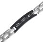 Crosstraxx Serenity Motivational Prayer Bracelet - Titanium Magnetic Therapy Encouragement Jewelry - Unisex, Adjustable