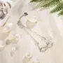 BlingGem Infinity Bracelet for Women 925 Sterling Silver Rose Flower Sideways Dainty Cross Faith Religious Bracelet Birthday Anniversary Mothers Gift for Women
