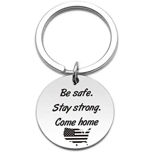 Ribukat Deployment Gift Military Gift Be Safe Stay Strong Come Home Deployment Keychain Army Keychain Navy Keychain Gift for Husband Boyfriend Ribukat Deployment Gift Military Gift Be Safe Stay Strong Come Home Deployment Keychain Army Keychain Navy Keychain Gift for Husband Boyfriend