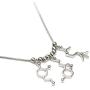 Serotonin Dopamine and Acetylcholine Neurotransmitter Brain Molecule Necklace - Science Jewelry