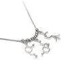 Serotonin Dopamine and Acetylcholine Neurotransmitter Brain Molecule Necklace - Science Jewelry Serotonin Dopamine and Acetylcholine Neurotransmitter Brain Molecule Necklace - Science Jewelry