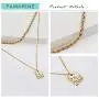 FAMARINE Gold Choker Layered Necklace for Women 4MM, Fashion Geometric Pandent 2 Layered Necklaces for Teen Girls Gift, 18K Gold Plated FAMARINE Gold Choker Layered Necklace for Women 4MM, Fashion Geometric Pandent 2 Layered Necklaces for Teen Girls Gift, 18K Gold Plated