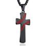 Boys Mens Baseball Cross Pendant Necklace 18K Gold Plated Bible Verse Stainless Steel Necklace Jewelry