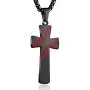 Boys Mens Baseball Cross Pendant Necklace 18K Gold Plated Bible Verse Stainless Steel Necklace Jewelry