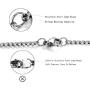 SANNYRA 2mm-7mm 16-38In Stainless Steel Rolo Chain Necklace Crude Chain Necklace for Men Women Jewelry
