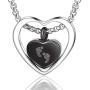 Urn Necklace for Baby Boy Ashes Baby Feet Ash Pendants Cremation Jewelry I Love You to The Moon and Sun Back
