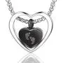 Urn Necklace for Baby Boy Ashes Baby Feet Ash Pendants Cremation Jewelry I Love You to The Moon and Sun Back