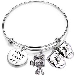 Theater Bracelet Actor Actress Drama Gift Comedy Tragedy Mask Jewelry Theatre Gift