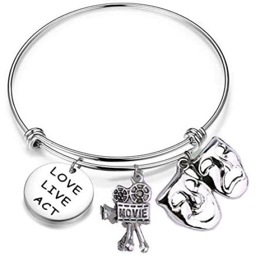 Theater Bracelet Actor Actress Drama Gift Comedy Tragedy Mask Jewelry Theatre Gift
