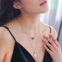 JUSZXY Gold Layered Necklace, Boho Multi-Layered Medallion Disc Coin Pendant 14K Gold Plated Dainty Chain Layering Choker Necklace for Women Girls Jewelry Mothers Day