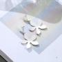 Beautiful Fashion Silver Dangle Earrings Leaf Drop Earrings for Women Jewelry